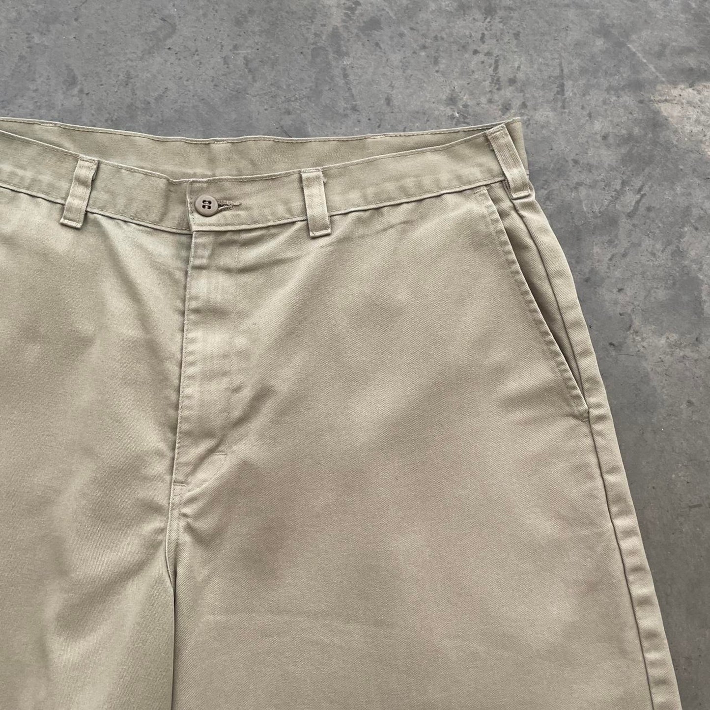 Dickies Khaki Flat Front Work Shorts