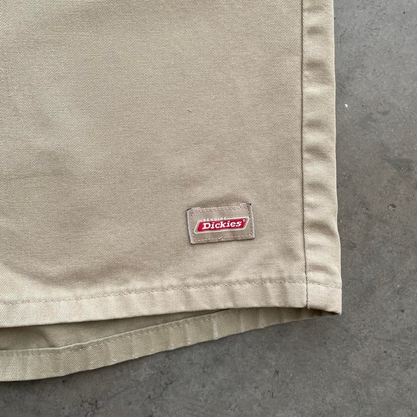 Dickies Khaki Flat Front Work Shorts