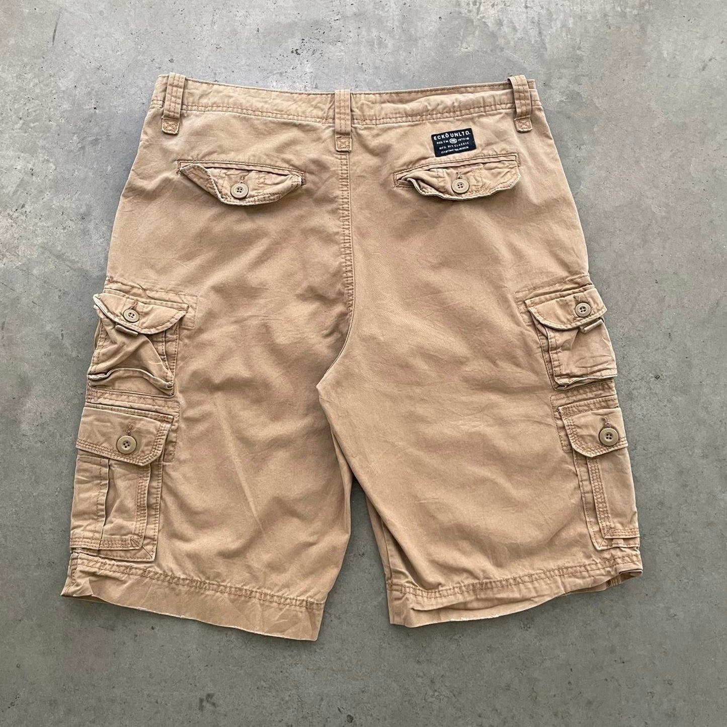 Eckō Unltd. Tan Cargo Shorts