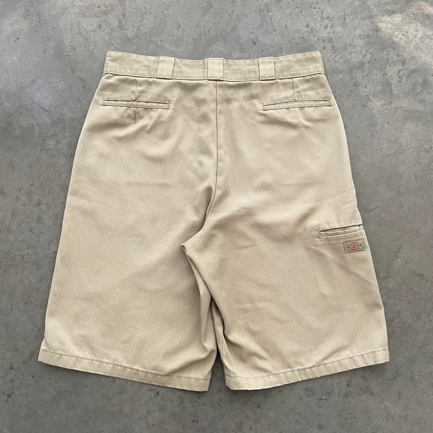 Dickies Khaki Flat Front Work Shorts