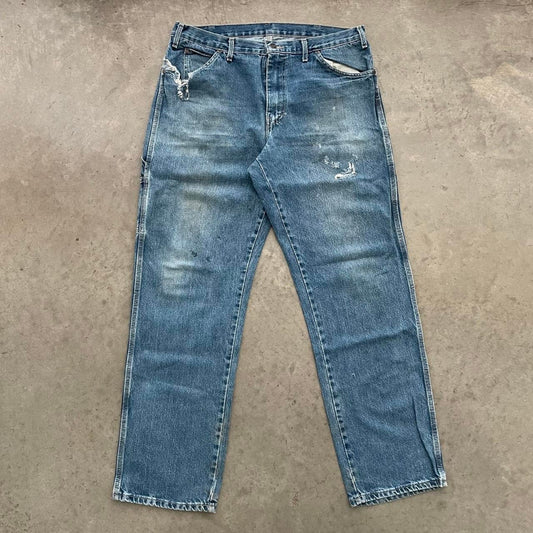 Vintage Dickies Distressed Denim Jeans Work Pants