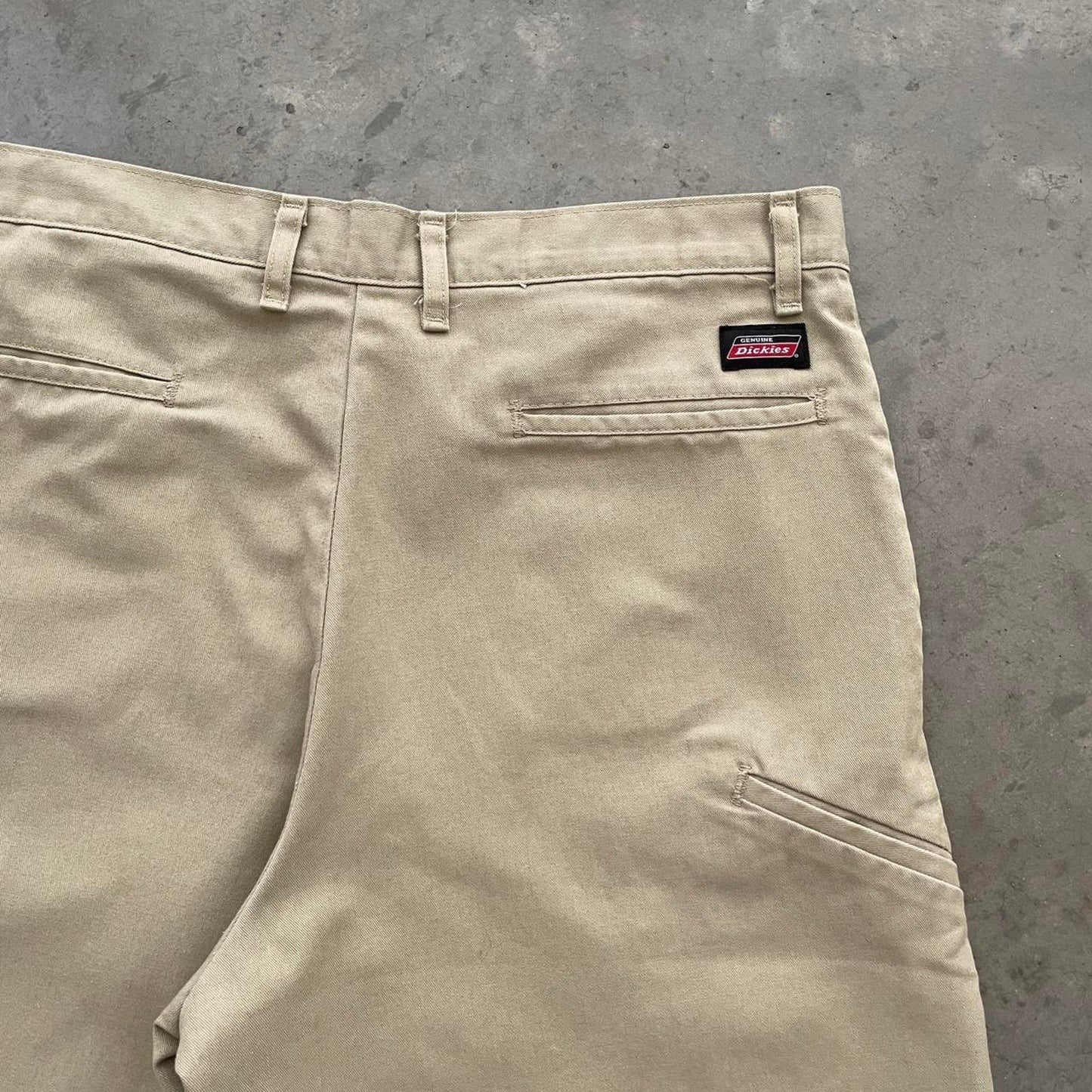 Dickies Khaki Flat Front Work Shorts