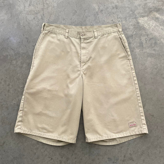 Dickies Khaki Flat Front Work Shorts