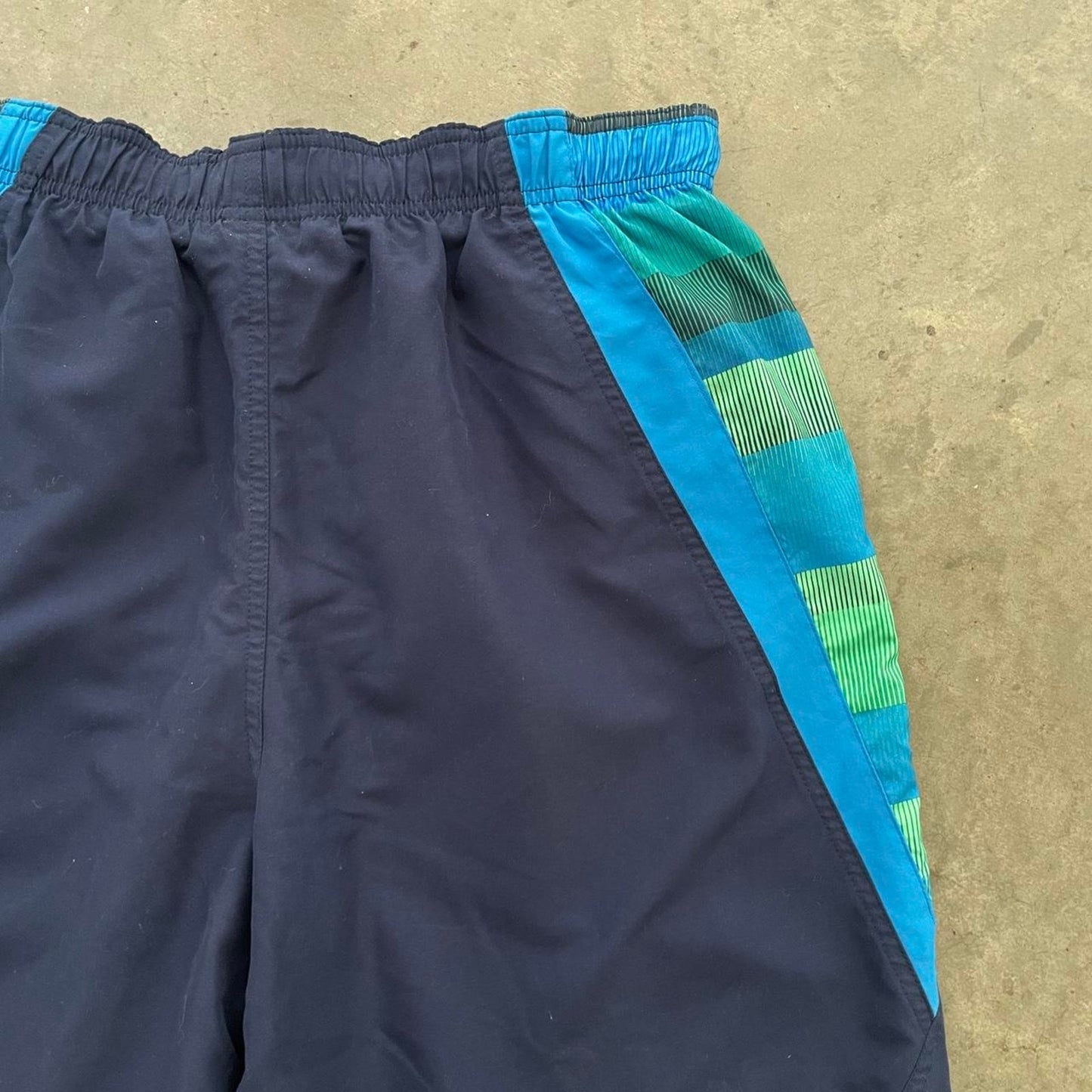 Nike Blue and Green Swim Shorts