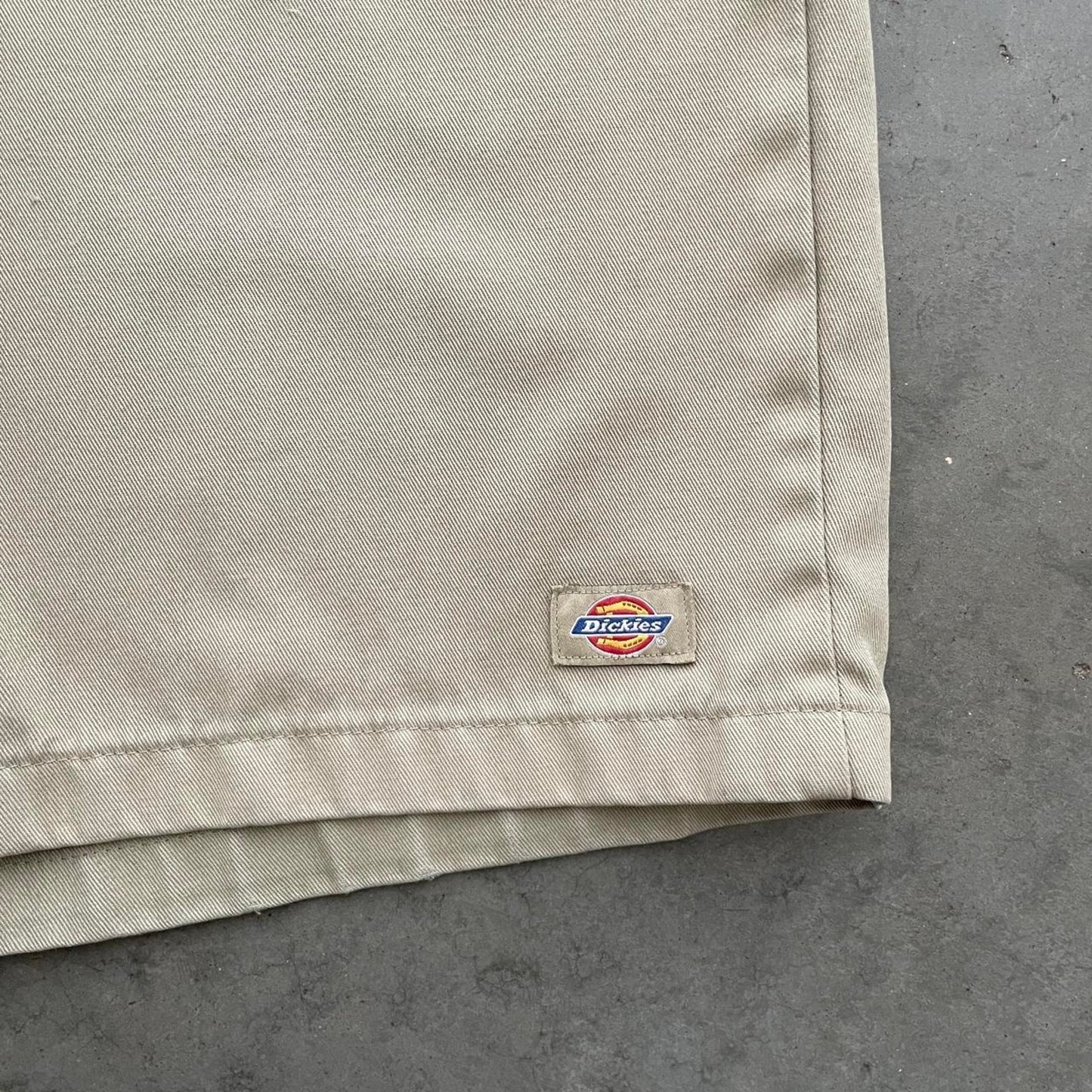 Dickies Khaki Flat Front Work Shorts