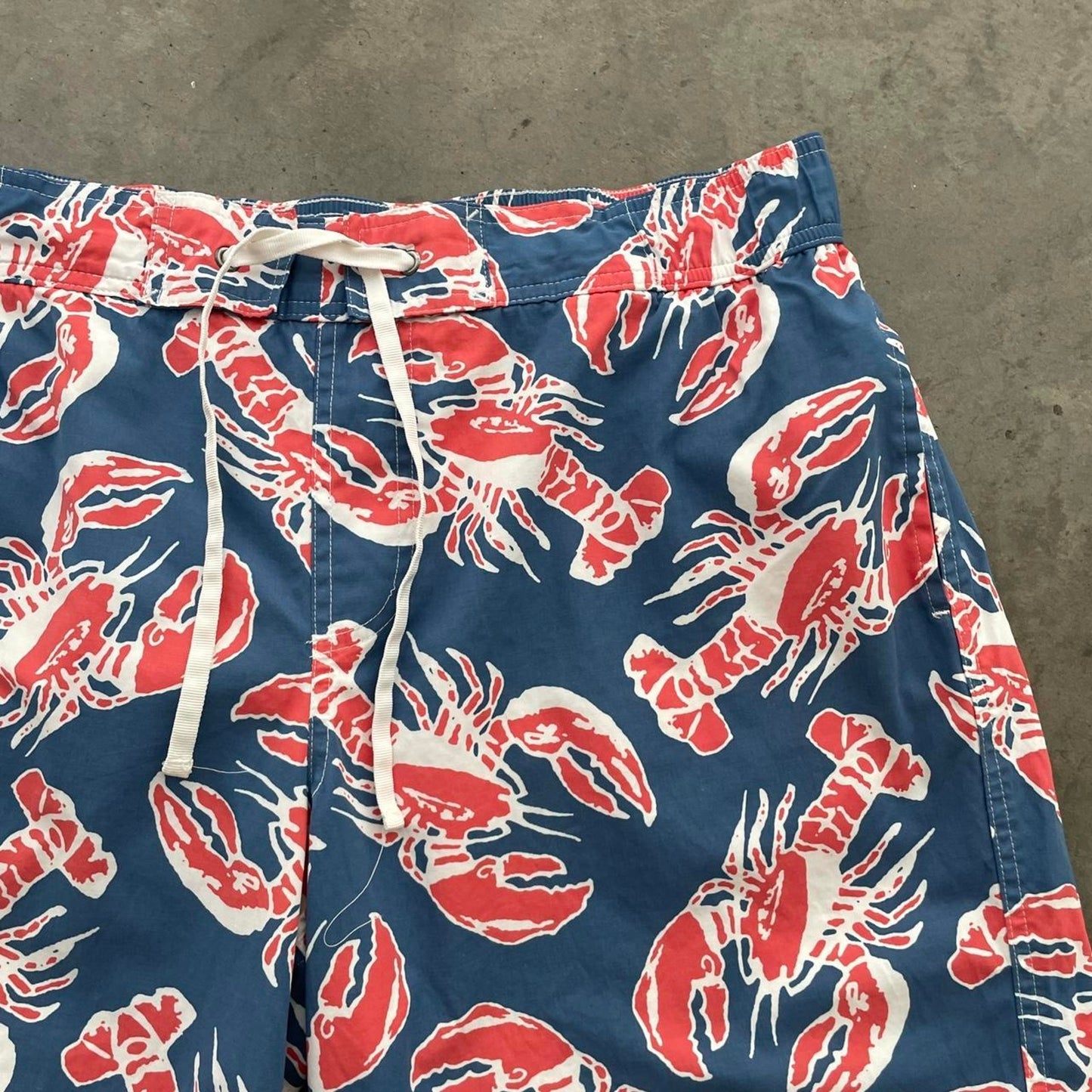 L.L.Bean Blue Lobster Swim Trunks