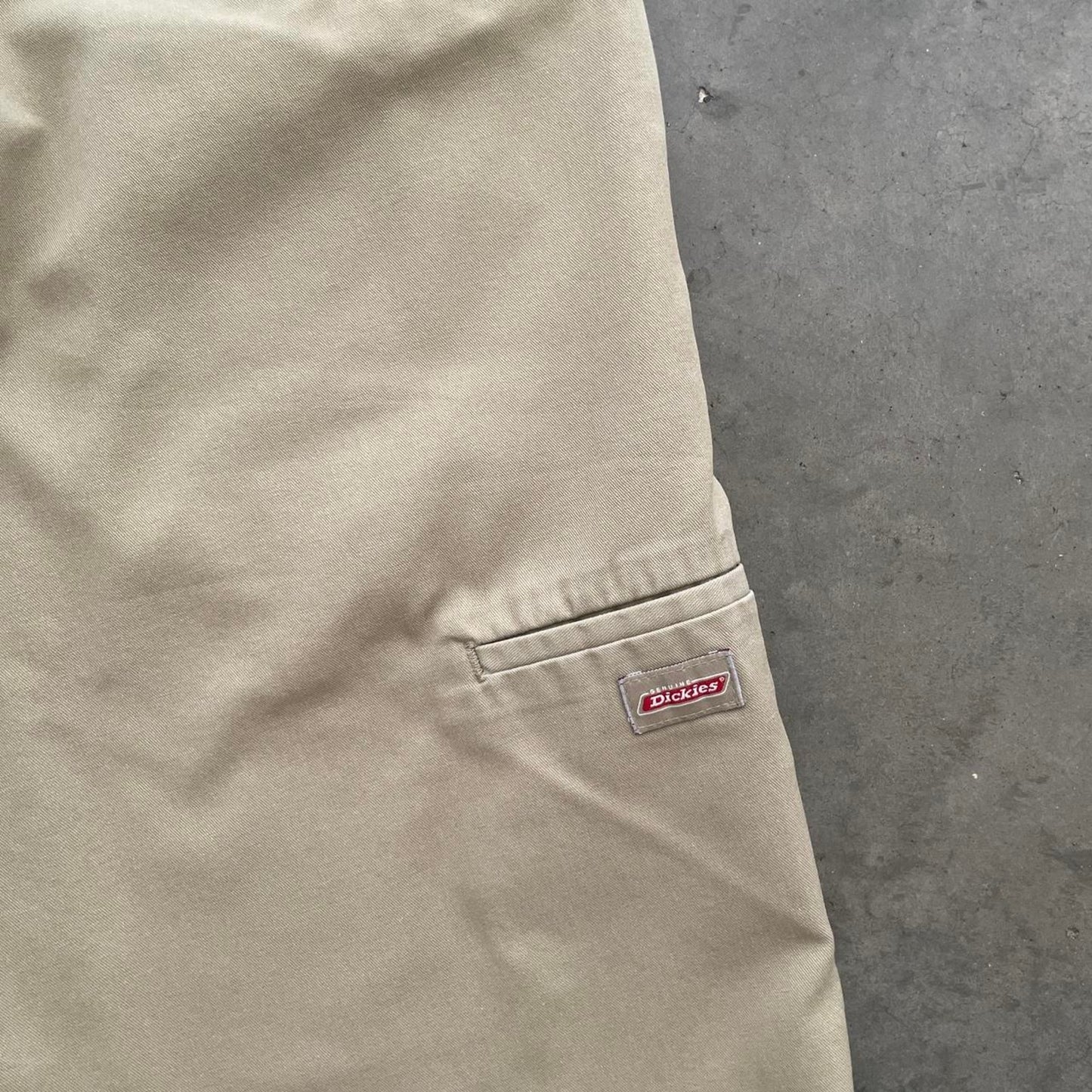 Dickies Khaki Flat Front Work Shorts