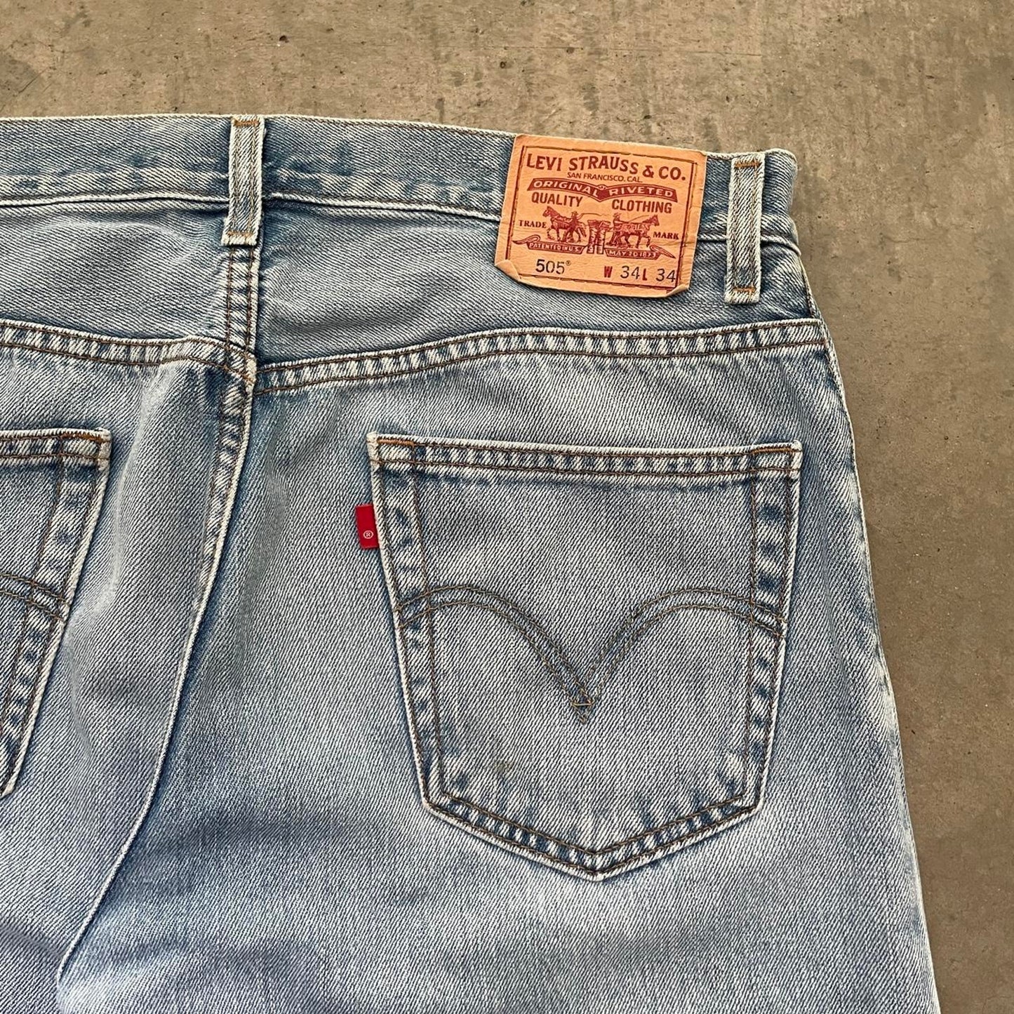 Vintage Levi’s 505 Distressed Light Wash Jeans