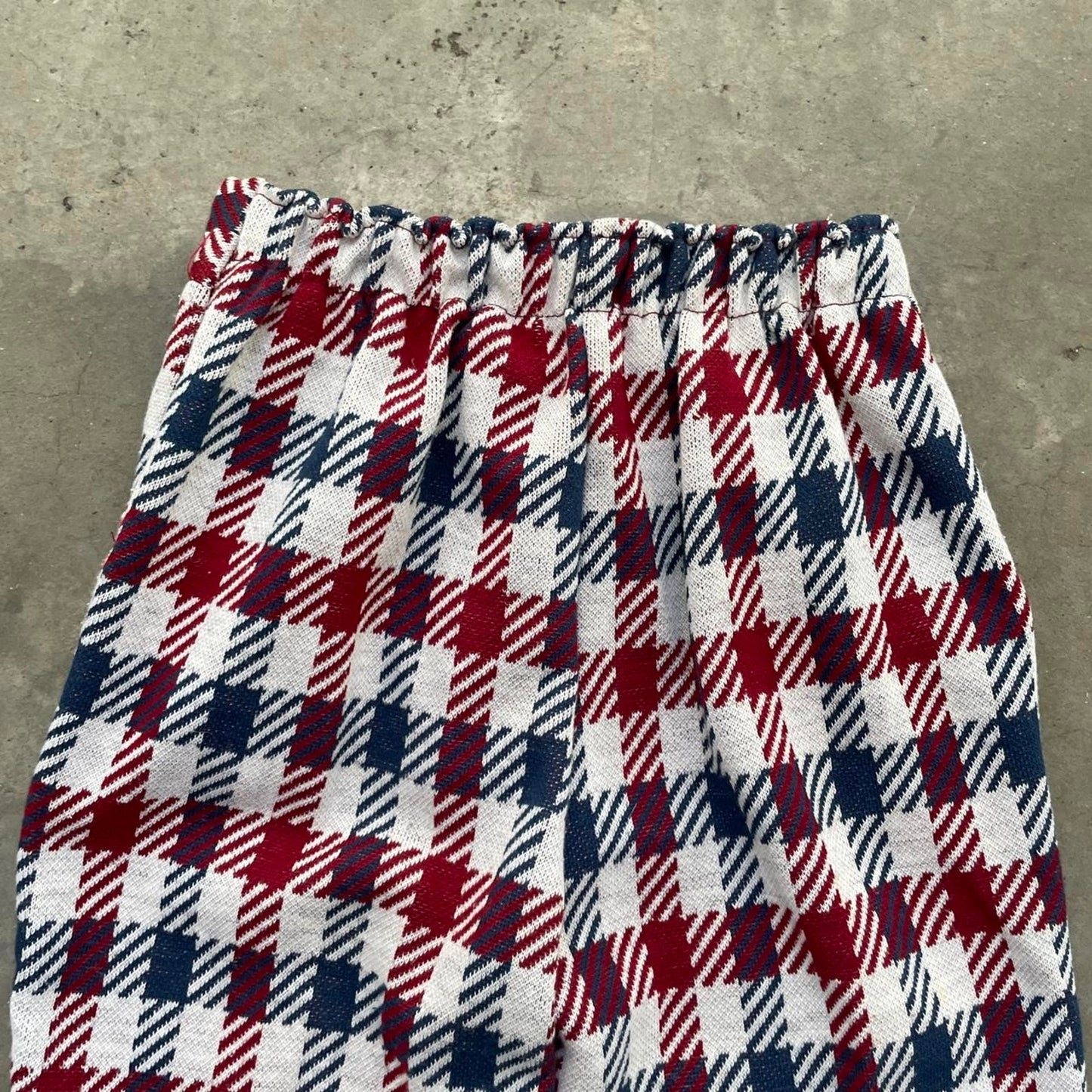 Kids Vintage 60s Checkered Flared Pants