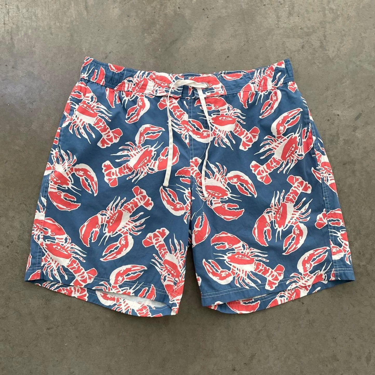 L.L.Bean Blue Lobster Swim Trunks