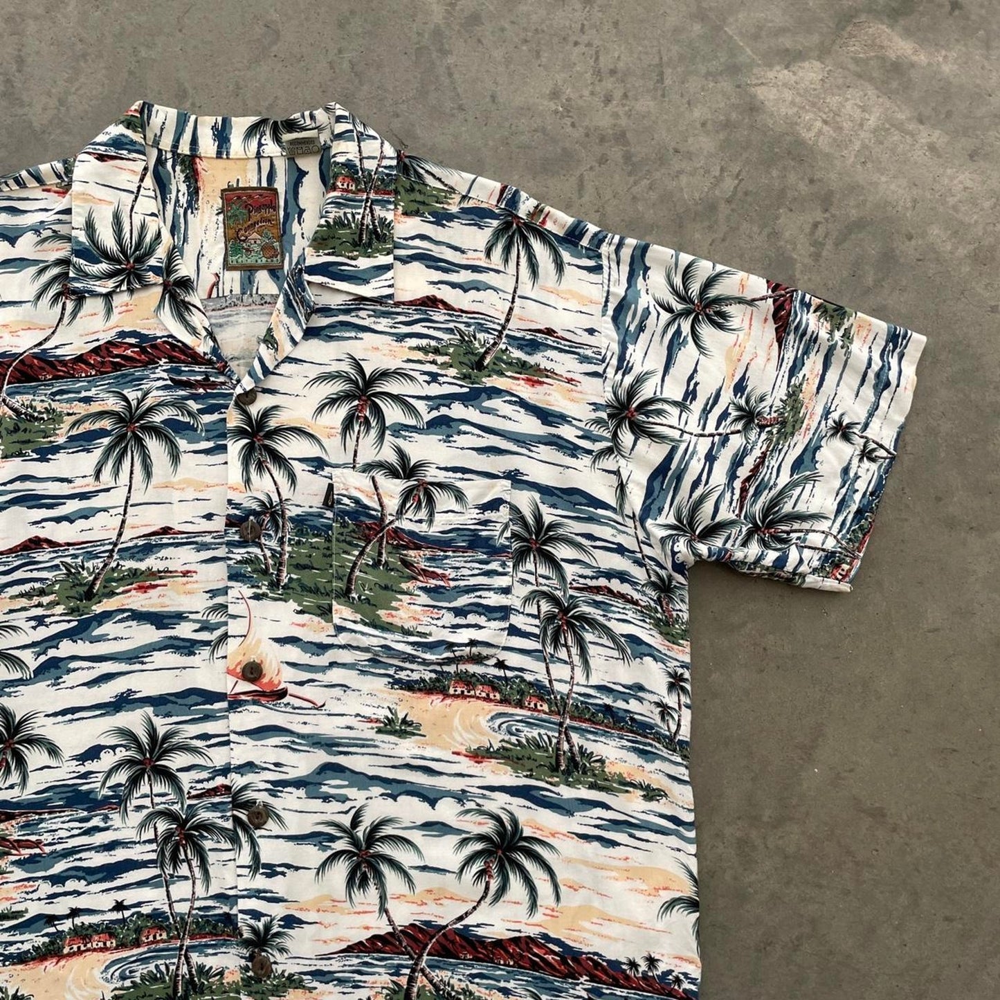 Vintage Pineapple Connection Rayon Hawaiian Shirt