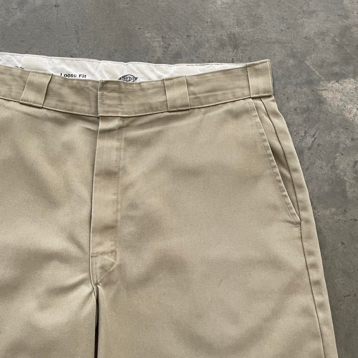 Dickies Khaki Flat Front Work Shorts