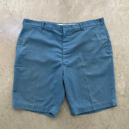 Vintage 70s Blue Chino Shorts Talon Zipper