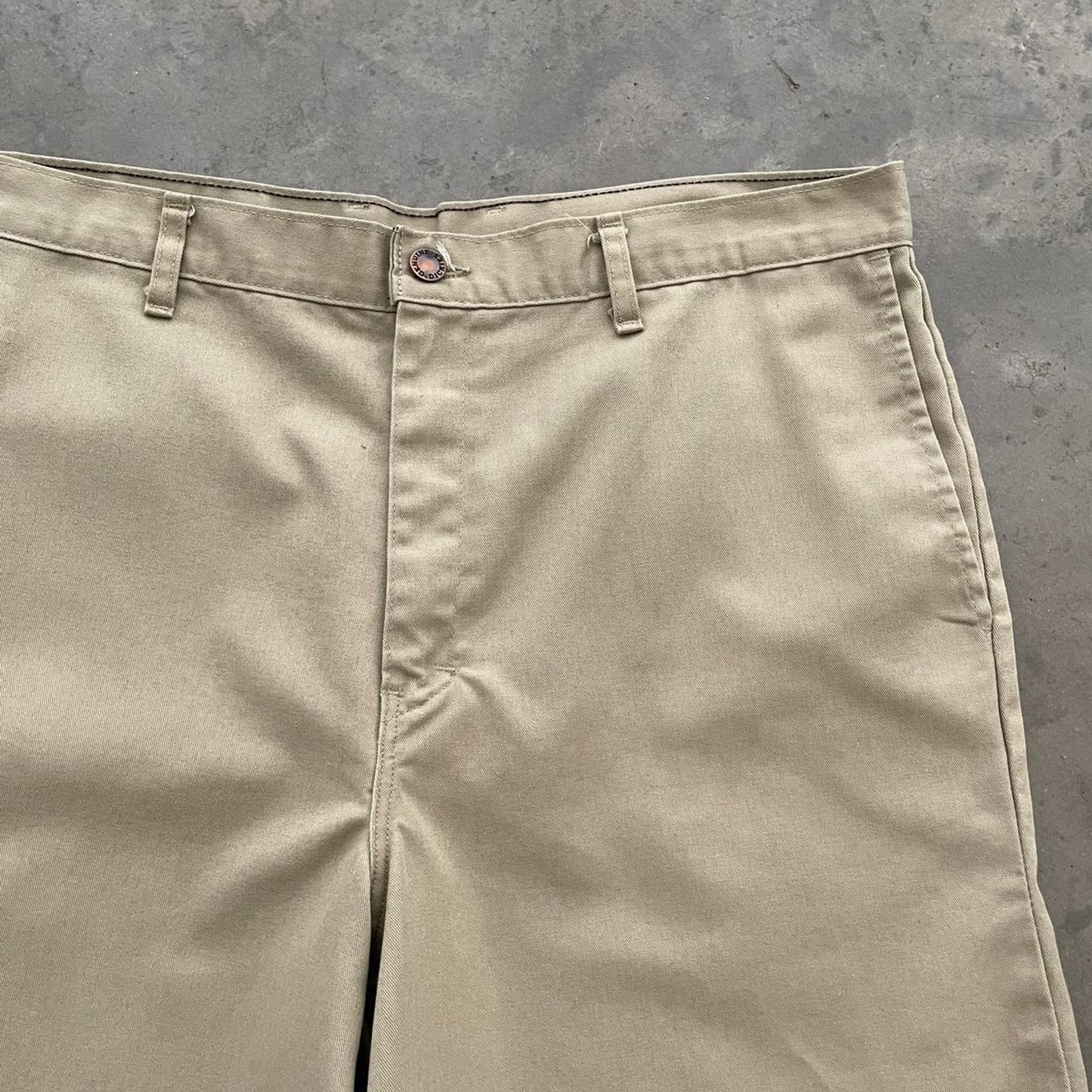 Dickies Khaki Flat Front Work Shorts