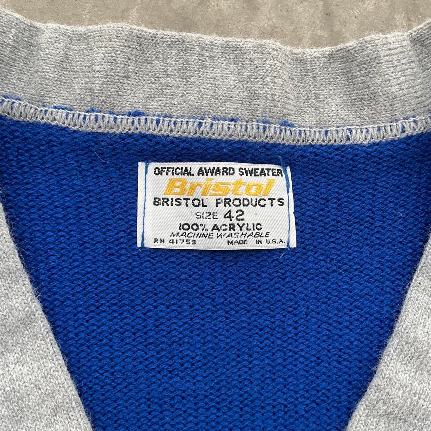 Vintage 90s Clements Theatre “Taylor” Blue Cardigan