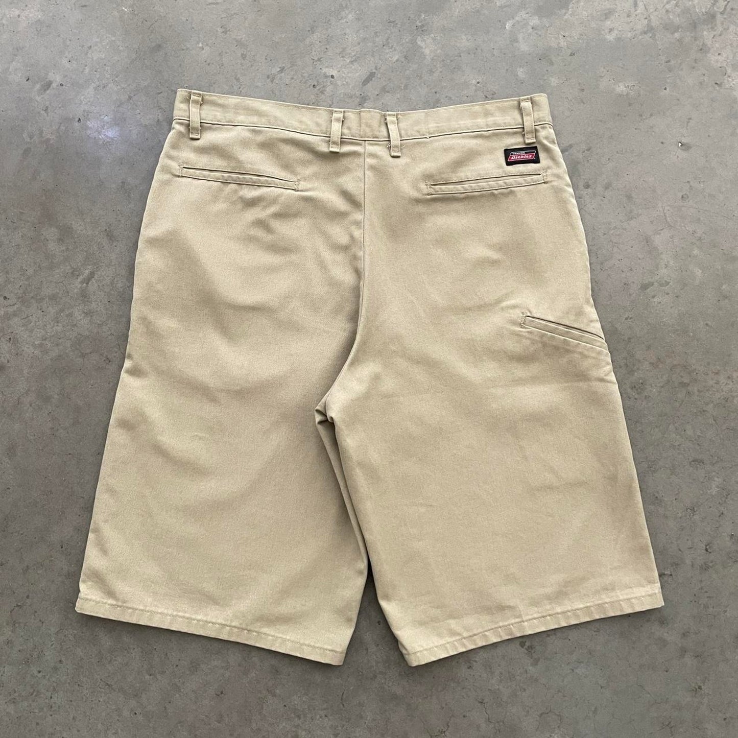 Dickies Khaki Flat Front Work Shorts