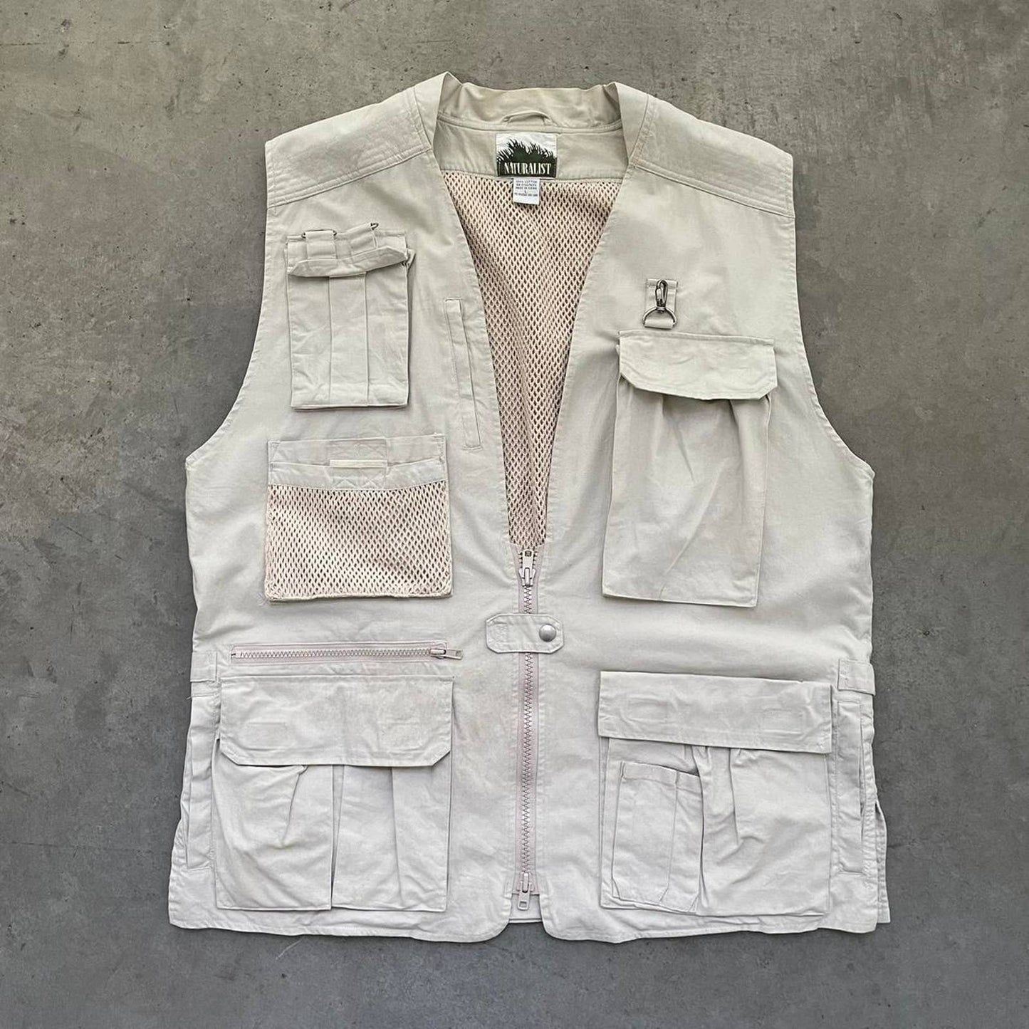 Vintage Tan Utility Vest