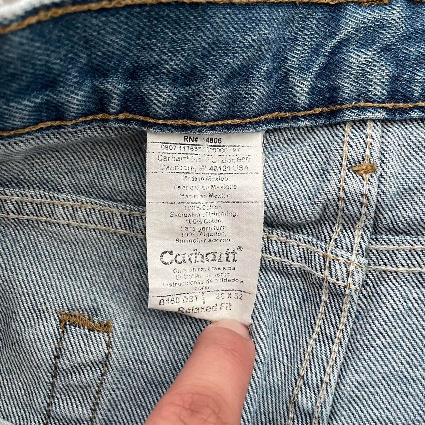 Vintage Carhartt Medium Washed Denim Jeans