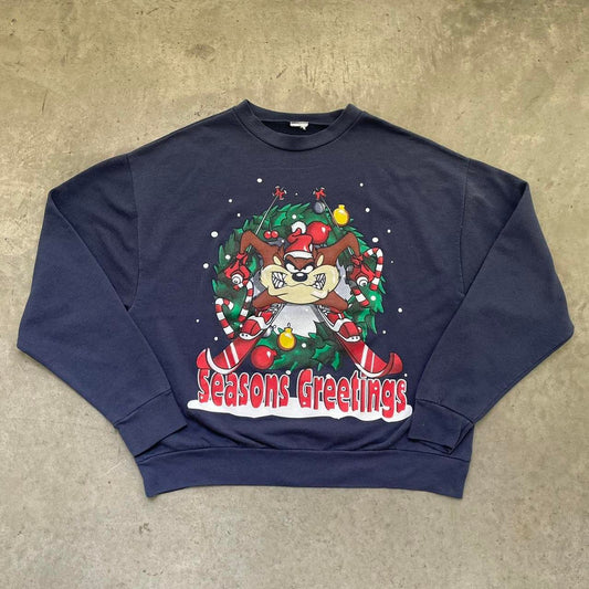 Vintage Taz Christmas Sweater