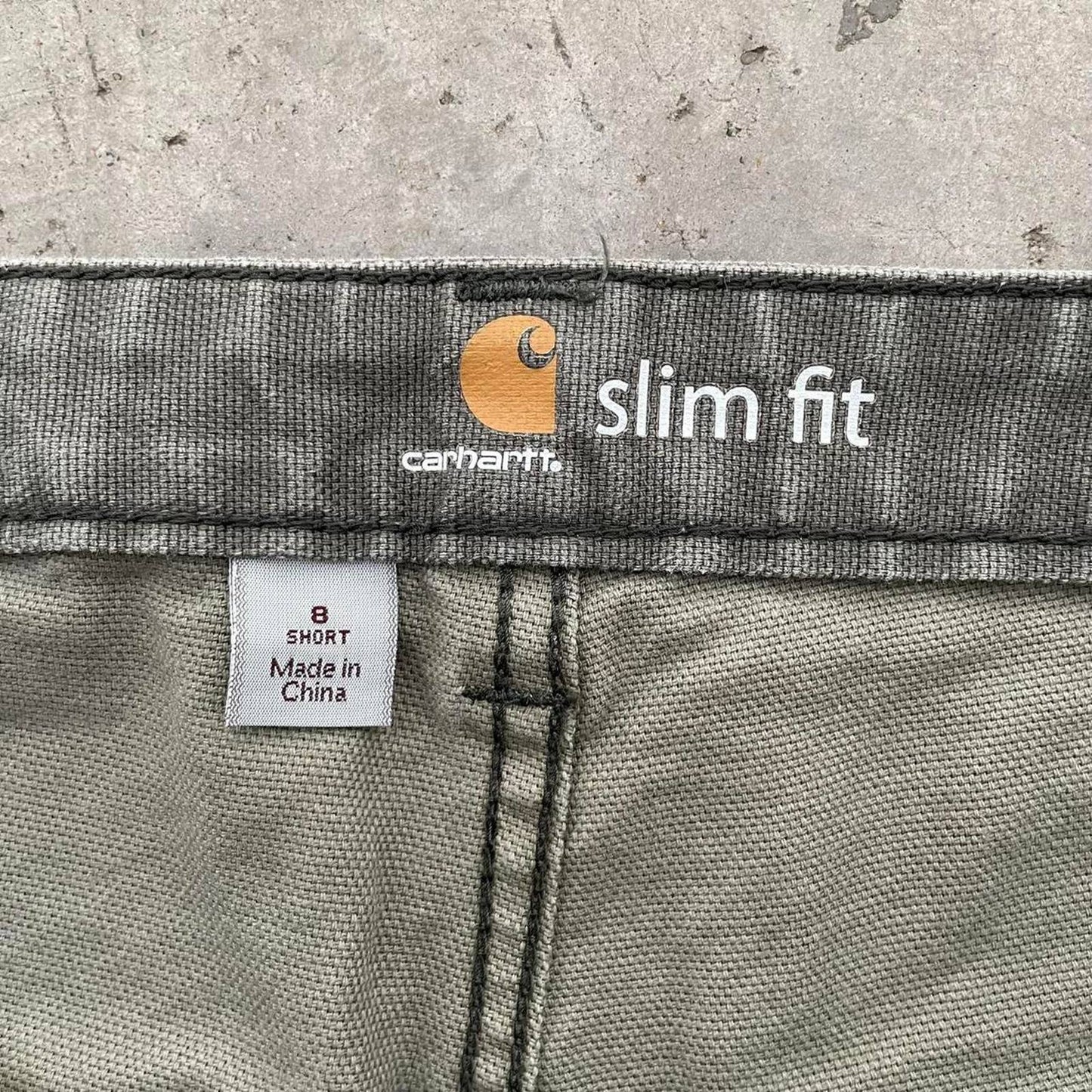 Carhartt Green Double Knee Slim Fit Pants