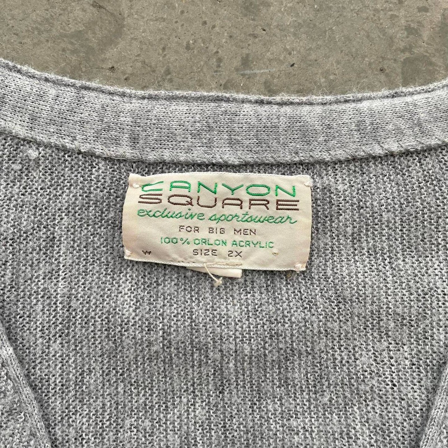 Vintage 90s Grey Cardigan Sweater