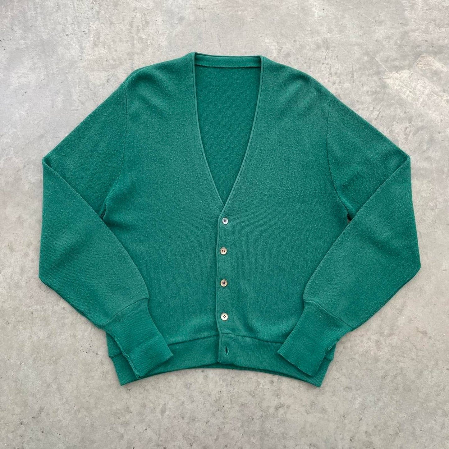 Vintage Green Cardigan Sweater