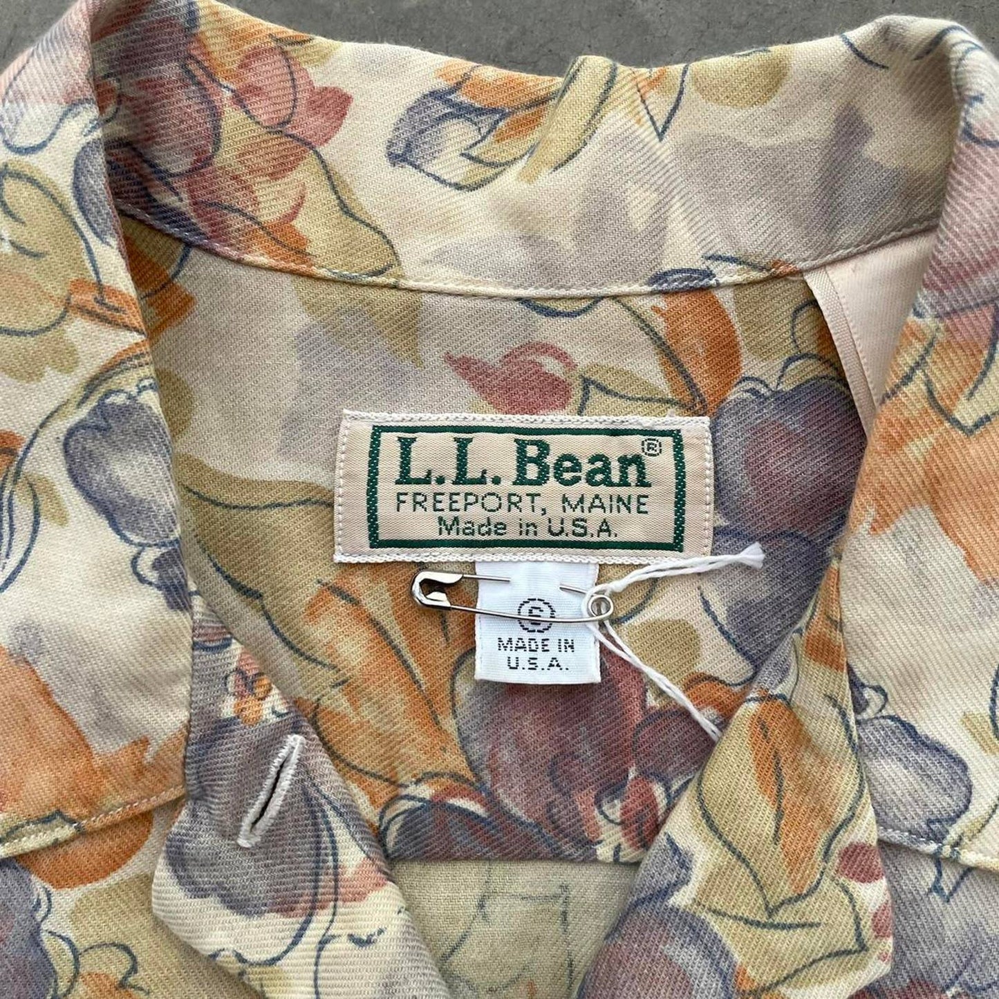 Vintage L.L.Bean Floral Long Sleeve Shirt