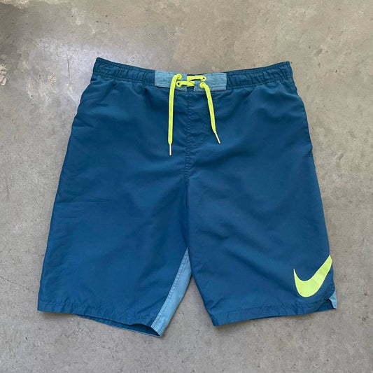 Nike Blue/Yellow Swim Shorts