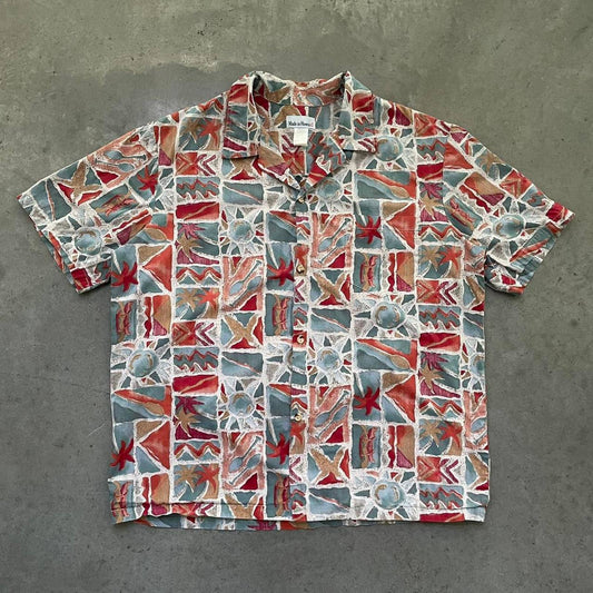 Vintage Patterned Hawaiian Shirt