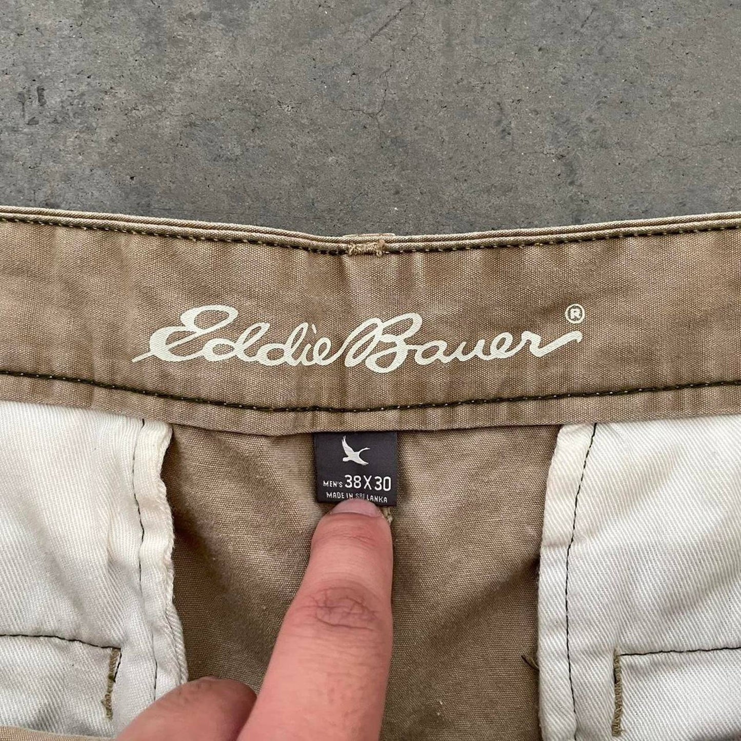 Eddie Bauer Khaki Cargo Pants