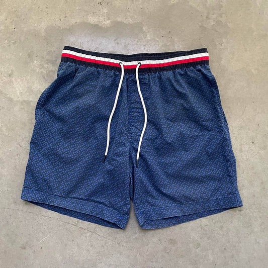 Tommy Hilfiger Blue Pattern Swim Shorts