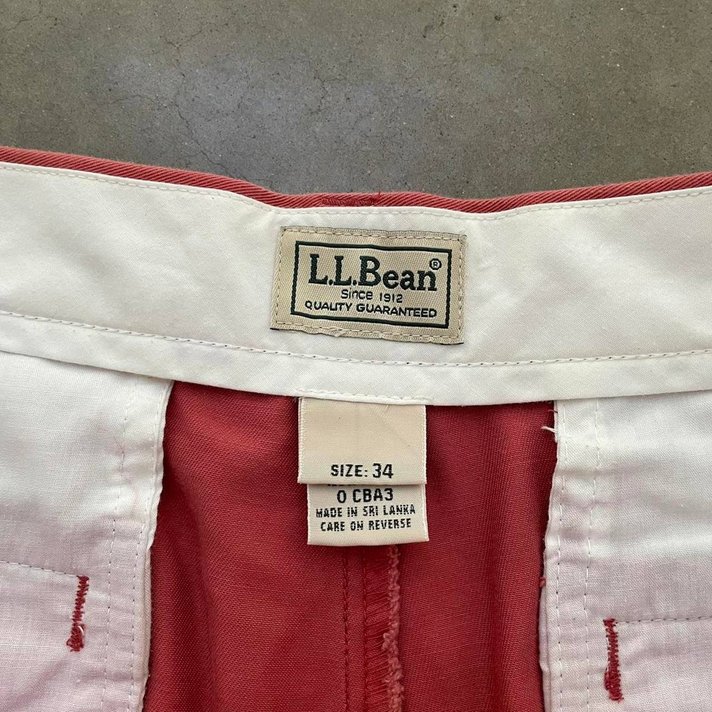 L.L.Bean Salmon Shorts