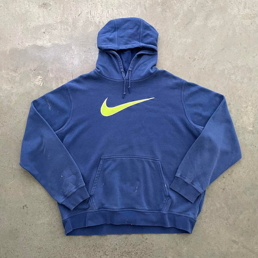 Nike Blue Paint Splatter Hoodie