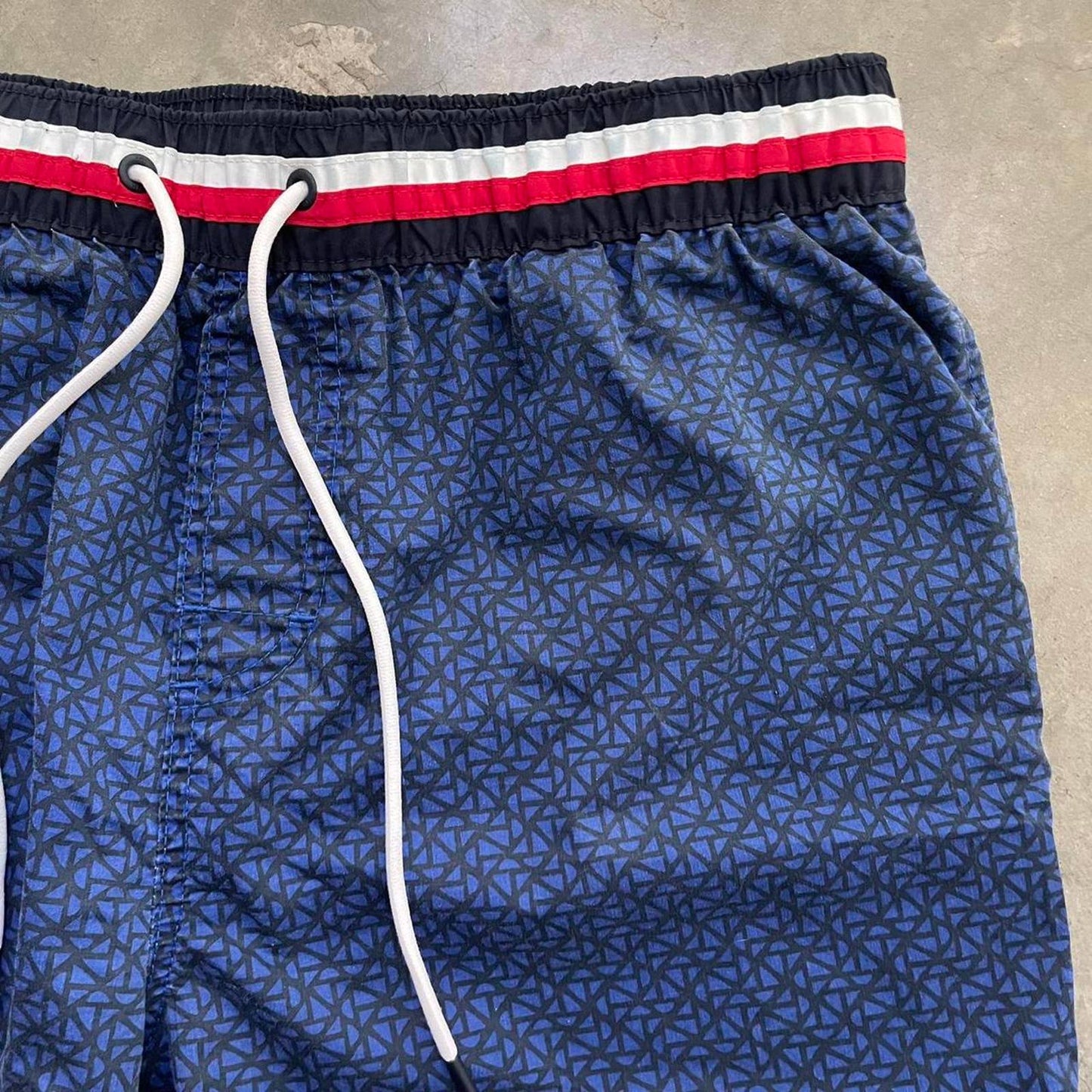 Tommy Hilfiger Blue Pattern Swim Shorts