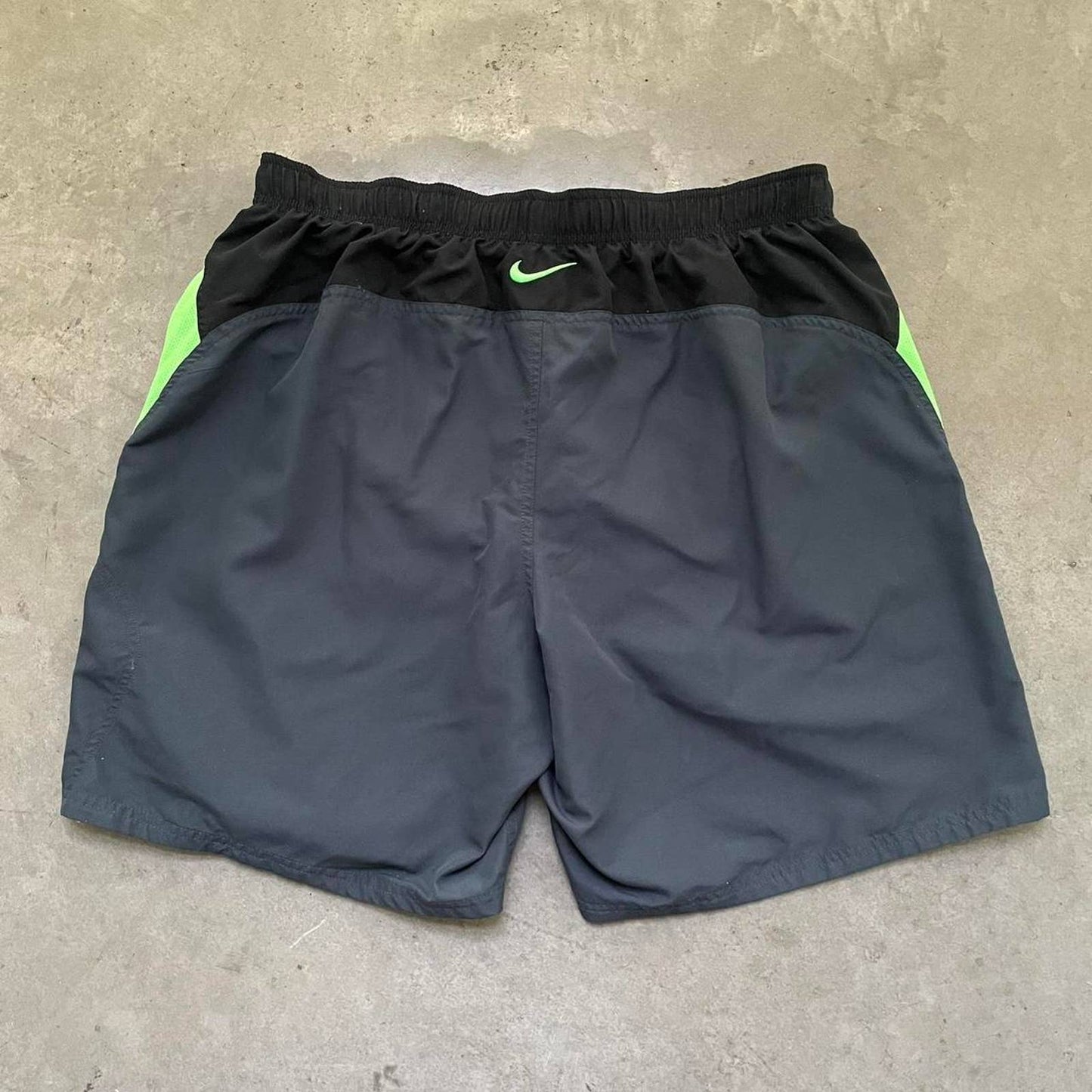 Nike Charcoal/Green Swim Shorts