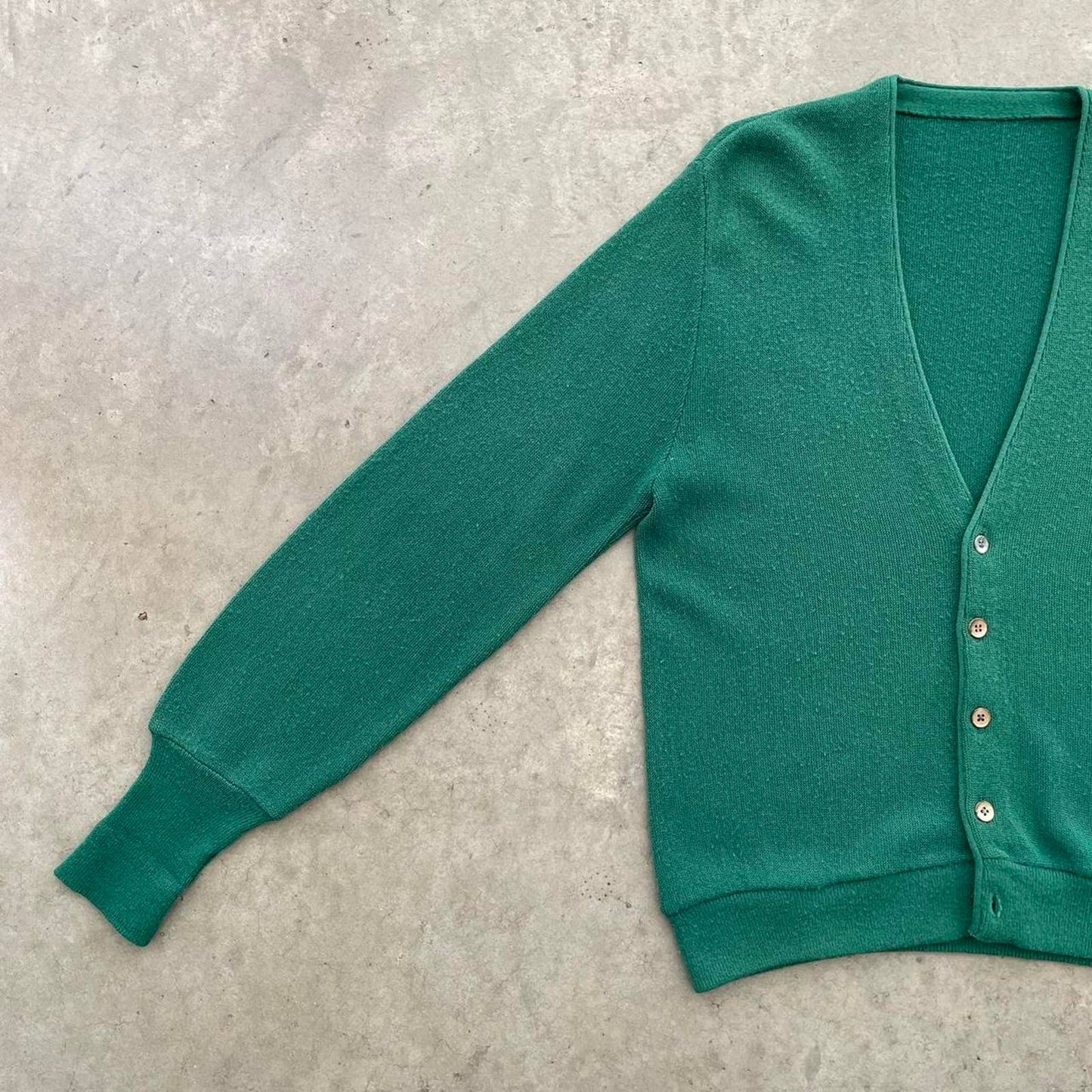 Vintage Green Cardigan Sweater