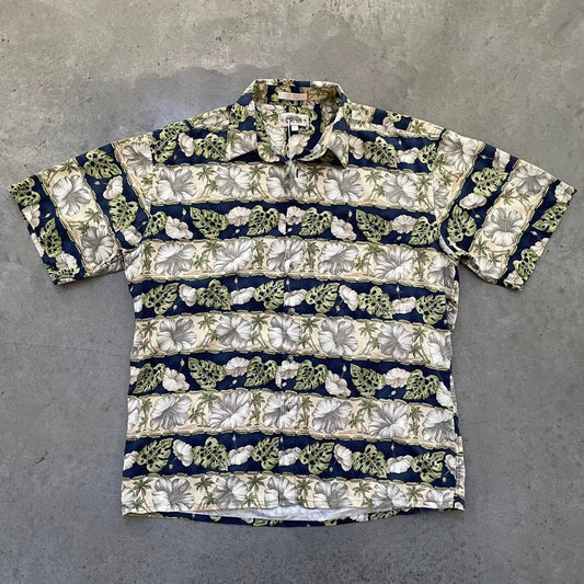 Vintage Navy Floral Hawaiian Shirt