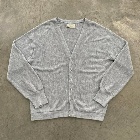 Vintage 90s Grey Cardigan Sweater