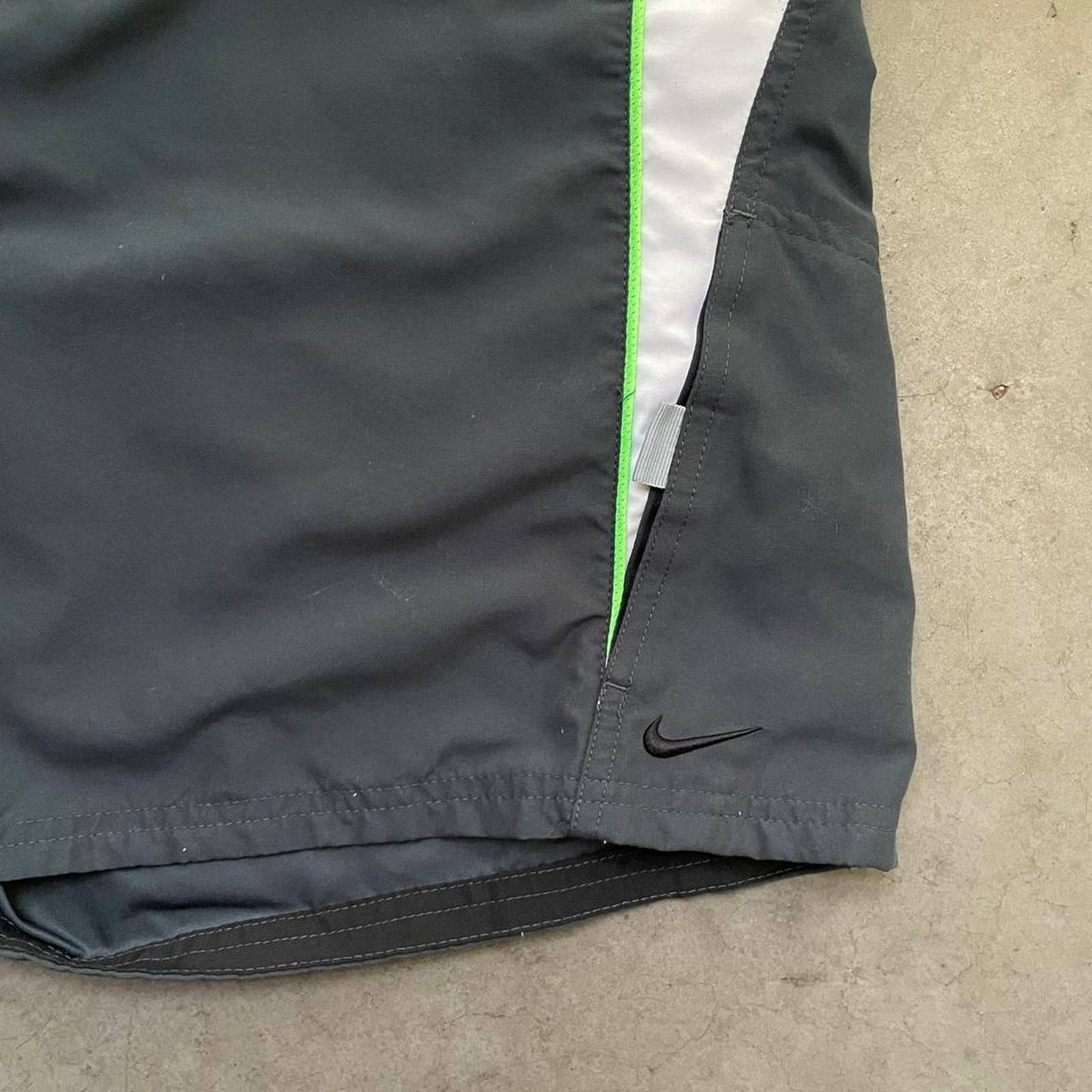 Nike Charcoal/Green Swim Shorts