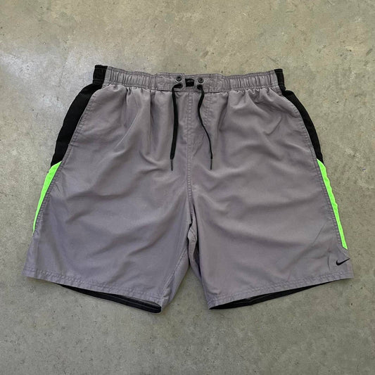 Nike Grey/Green Swim Shorts