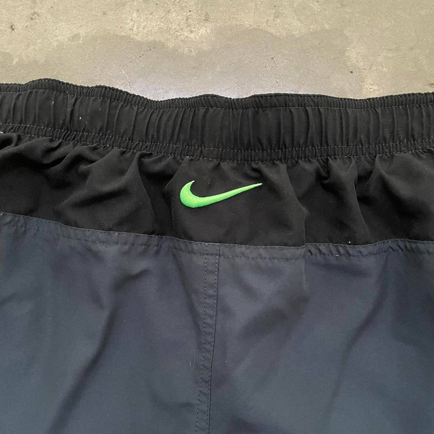 Nike Charcoal/Green Swim Shorts