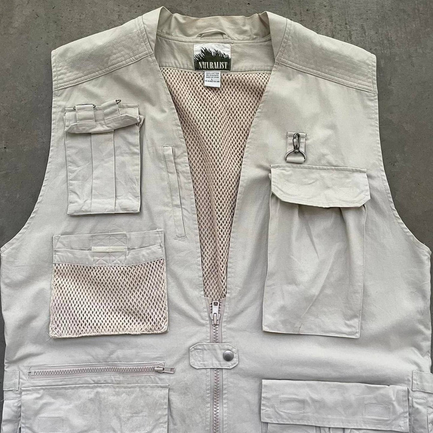 Vintage Tan Utility Vest