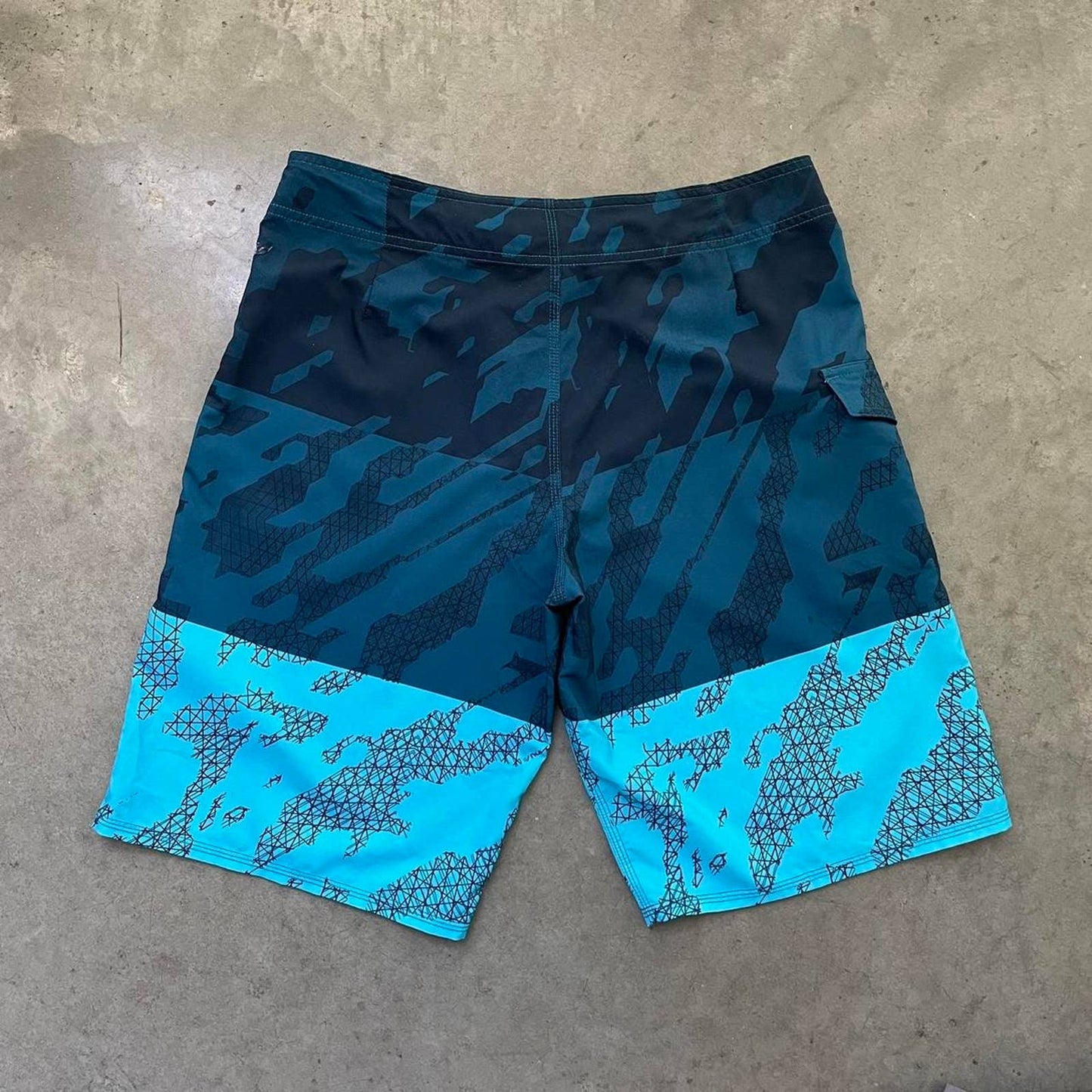 Oakley Blue Patterned Swim Shorts