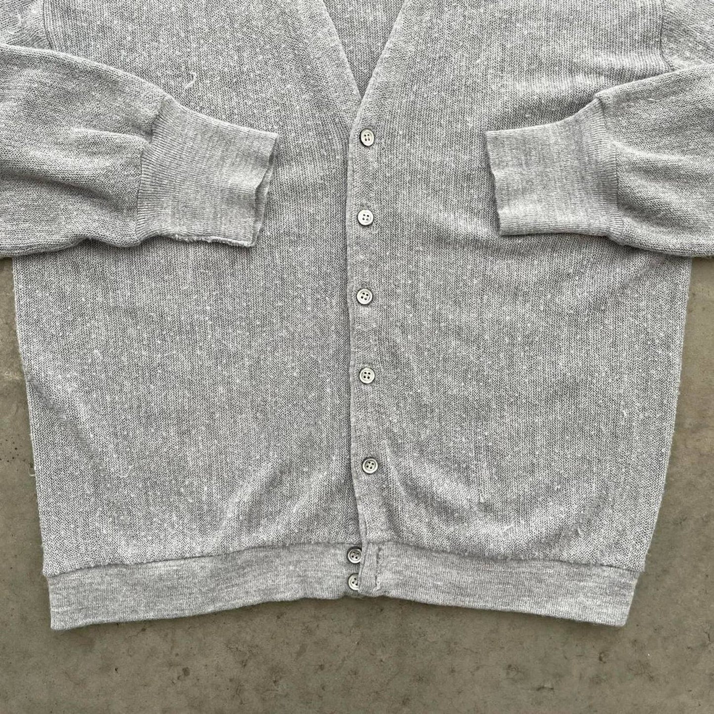 Vintage 90s Grey Cardigan Sweater