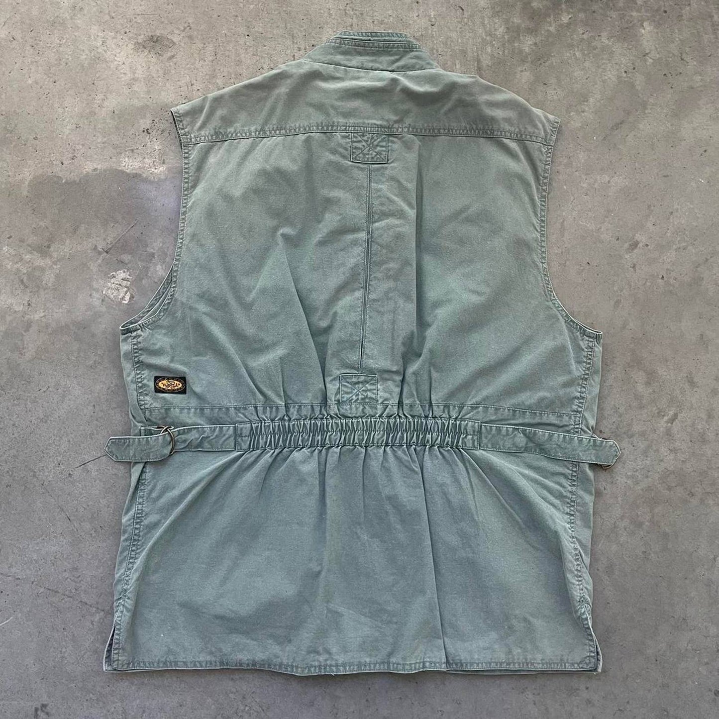 Vintage Woolrich Faded Green Utility Vest