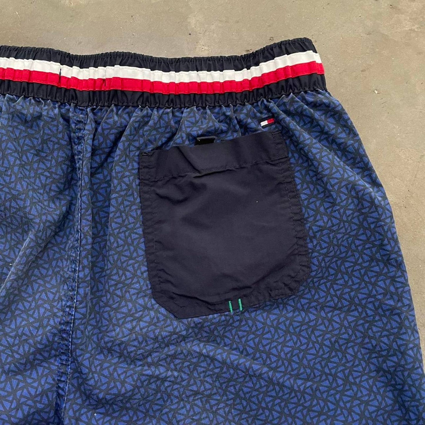 Tommy Hilfiger Blue Pattern Swim Shorts