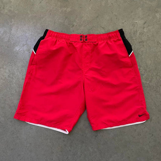 Nike Red/Black Swim Shorts