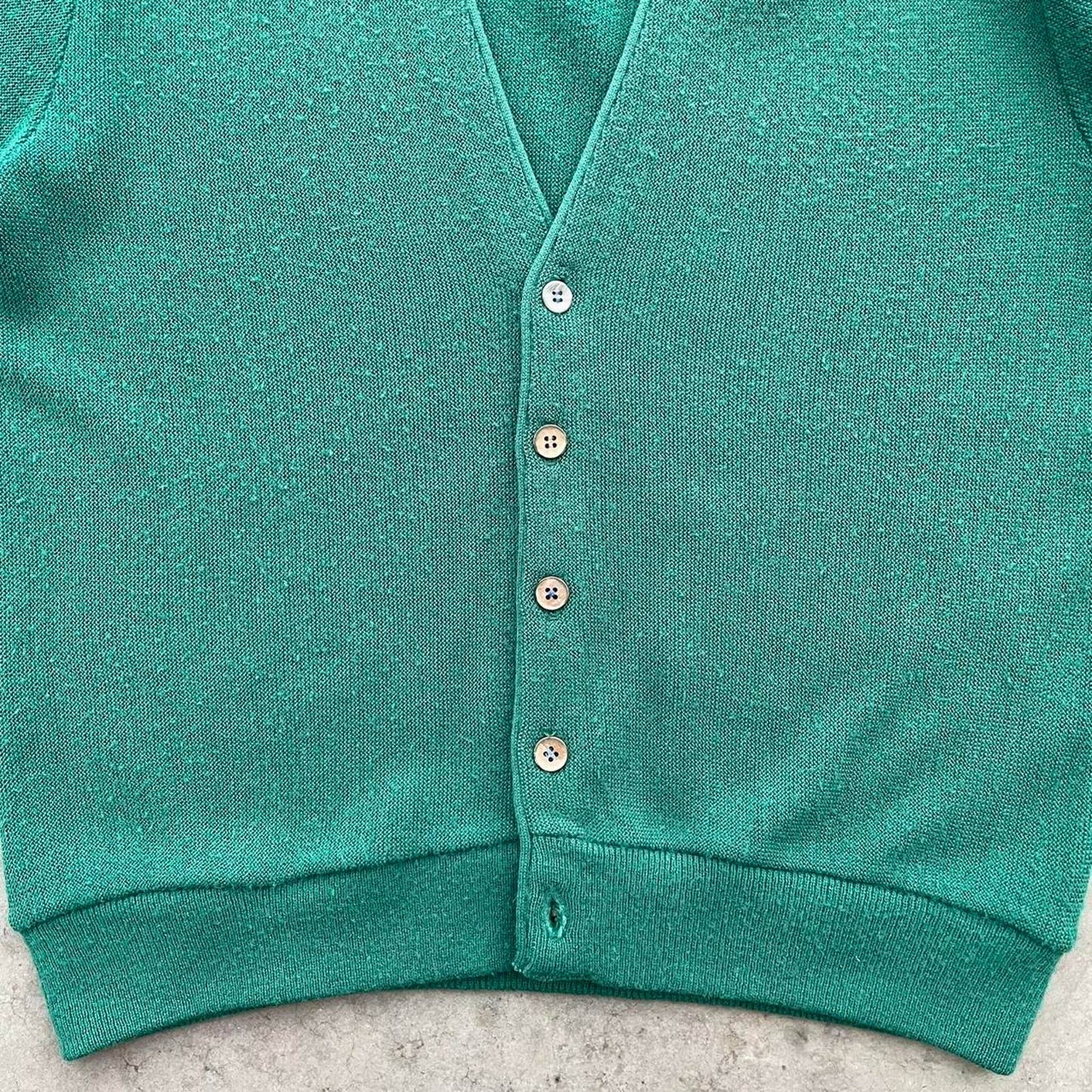 Vintage Green Cardigan Sweater