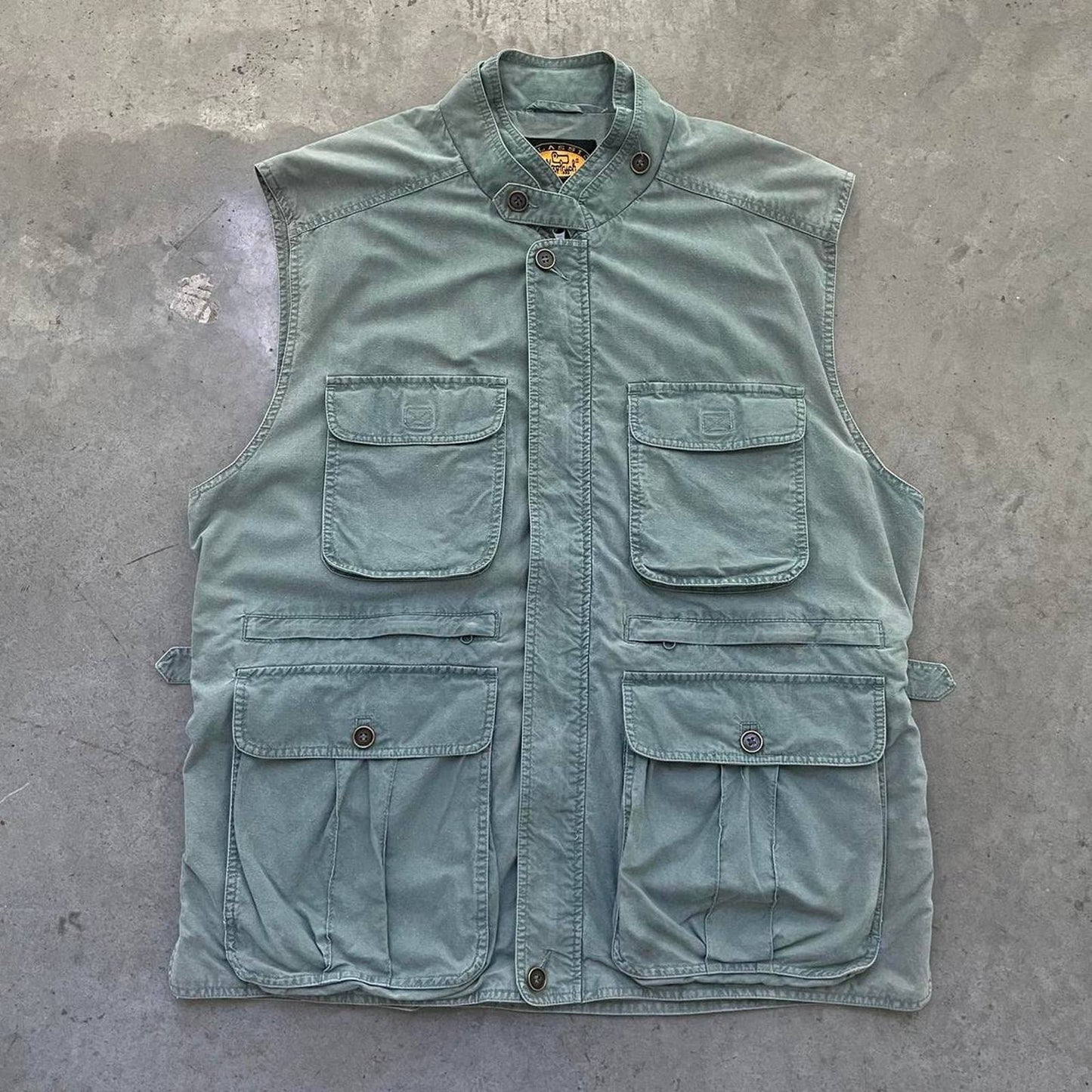 Vintage Woolrich Faded Green Utility Vest