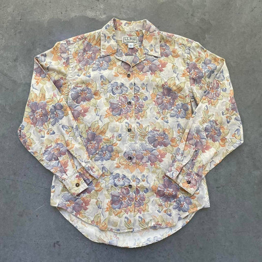 Vintage L.L.Bean Floral Long Sleeve Shirt